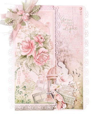 Studio Light- Jenine's Mindful Art- Ribbon Organza 4x1cmX10M Per Roll- Romantic Moments