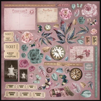 Studio Light Jenine's Mindful Art Collection- Inner Peace- 12x12 Scrap Paper