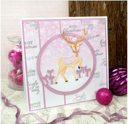 Hunkydory Moonstone Dies - Winter Reindeer