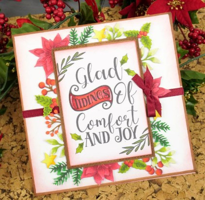 Hunkydory Moonstone Dies - Festive Foliage Frame