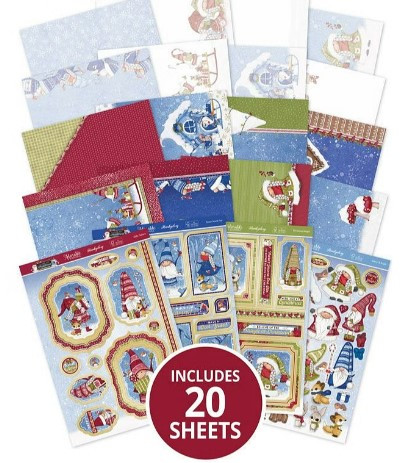 Hunkydory Crafts A4 Deluxe Craft Pad - Gnome for Christmas