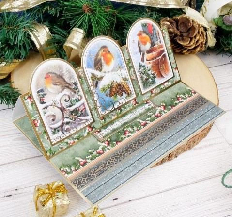 Hunkydory Crafts Winter Robins Luxury Topper Collection WINROB101