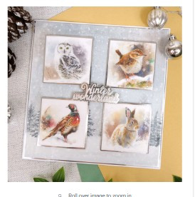 Hunkydory Crafts Winter Woodland Printed Parchment WINTWOOD108