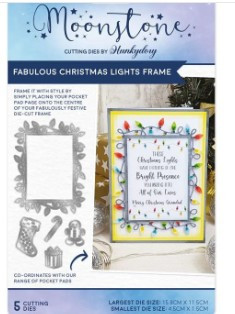 Hunkydory Moonstone Dies - Fabulous Christmas Lights Frame