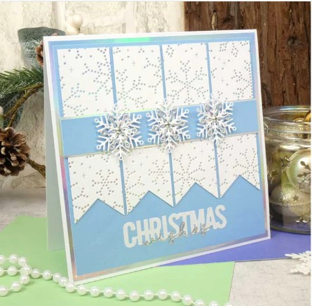 Hunkydory Moonstone Dies - Pierced Snowflake Background Panel