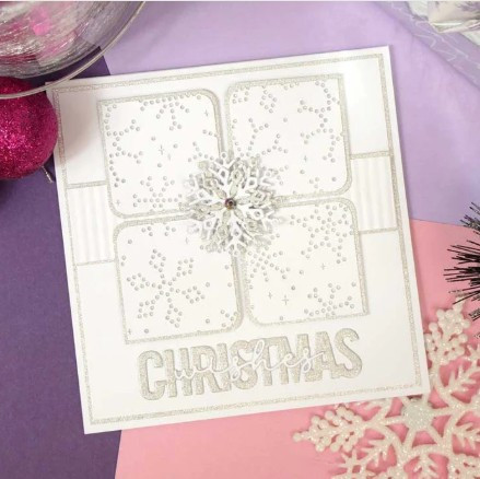 Hunkydory Moonstone Dies - Pierced Snowflake Background Panel