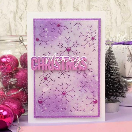 Hunkydory Moonstone Dies - Pierced Snowflake Background Panel