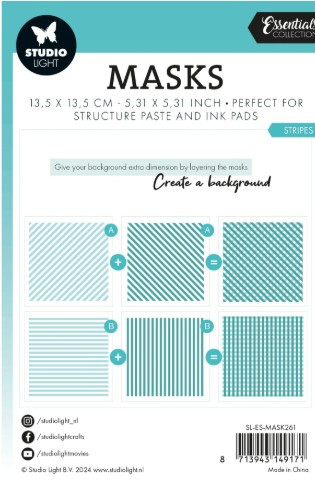 Studio Light Mask Stripes Essentials 2 PC nr.261