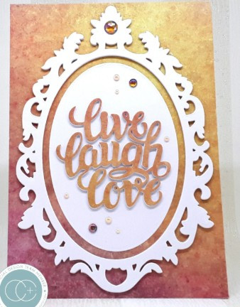 Craft Consortium Ornate Oval Frame A5 Die Set