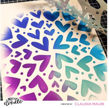 Heffy Doodle- Love Is Everywhere Stencil