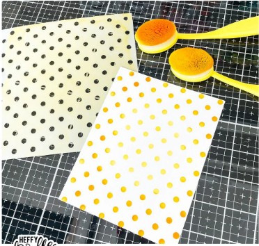 Heffy Doodle- Let's Polka Stencil