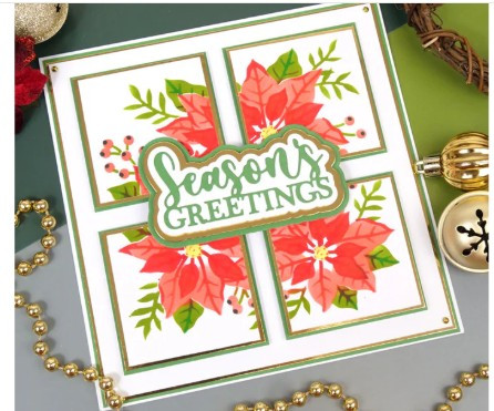 Hunkydory- For the Love of Masks - Layering Poinsettias