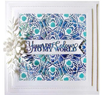 Creative Expressions- Sue Wilson Dies- Background Collection- Peacock Plumage, CED7118