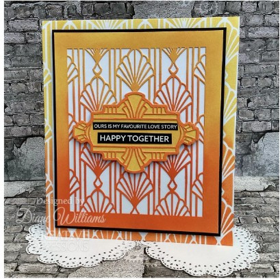 Creative Expressions- Sue Wilson- Art Deco Collection- Ornate Labels Craft Die