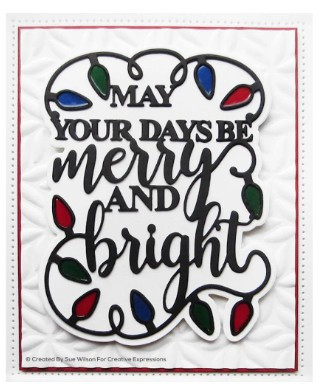 Creative Expressions-Sue Wilson- Festive Collection- All In One- Merry & Bright