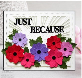 Creative Expressions- Sue Wilson- Block Sentiments- Just Because Craft Die