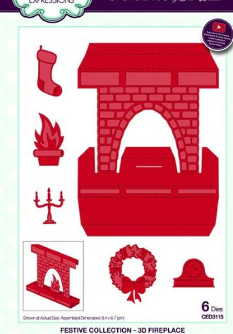 Creative Expressions- Sue Wilson- Festive Collection- 3D Fireplace