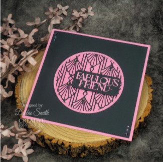 Creative Expressions- Sue Wilson- Art Deco Collection- Fan Background Craft Die