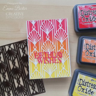 Creative Expressions- Sue Wilson- Art Deco Collection- Fan Background Craft Die