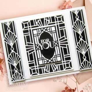 Creative Expressions- Sue Wilson- Art Deco Collection- Fan Background Craft Die
