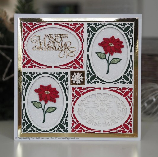 Creative Expressions- Sue Wilson- Festive Collection- Deco Snowflake Background