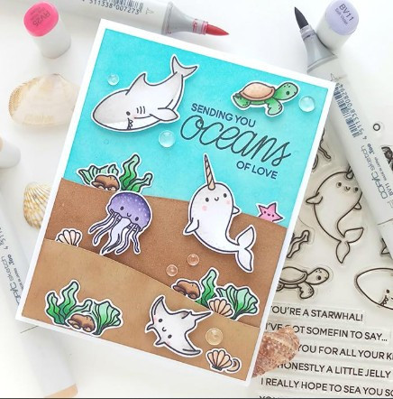 Heffy Doodle- Oceans of Love Stamps