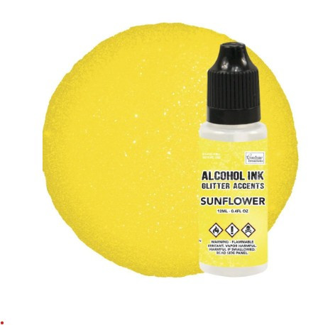 Couture Creations Glitter Accents Alcohol Ink 12mL Sunflower