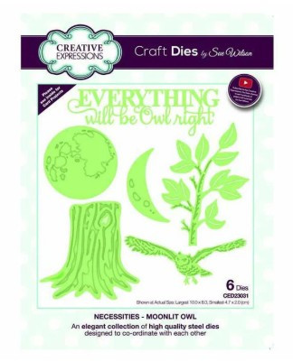 Creative Expressions- Sue Wilson- Necessities Collection- Moonlit Owl Dies