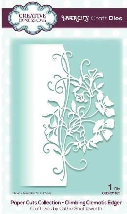 Creative Expressions- Paper Cuts Collection- Climbing Clematis Edger Craft Die