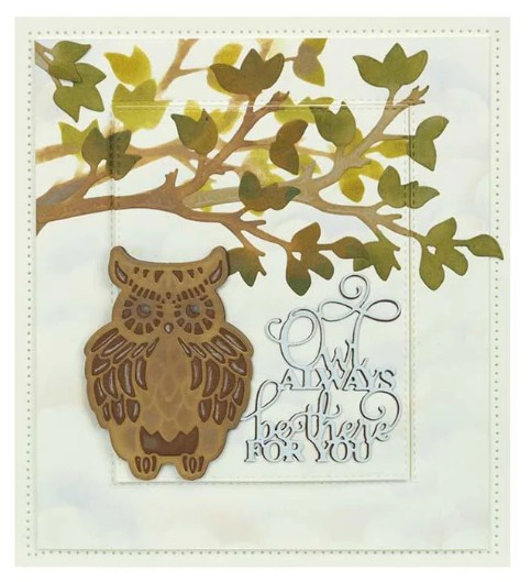 Creative Expressions- Sue Wilson- Necessities Collection- Wise Old Owl Dies