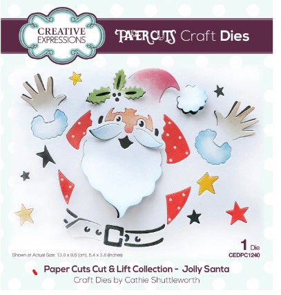 Creative Expressions- Paper Cuts Cut & Lift Collection- Jolly Santa Craft Die