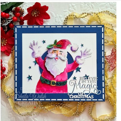 Creative Expressions- Paper Cuts Cut & Lift Collection- Jolly Santa Craft Die