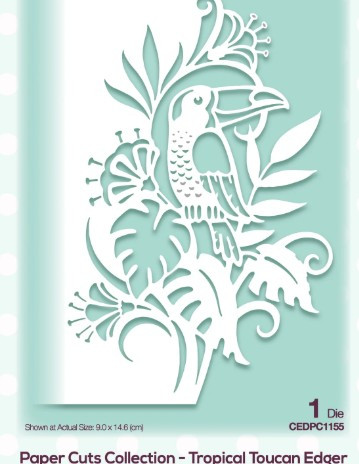 Creative Expressions- Paper Cuts Collection- Tropical Toucan Edger Craft Die