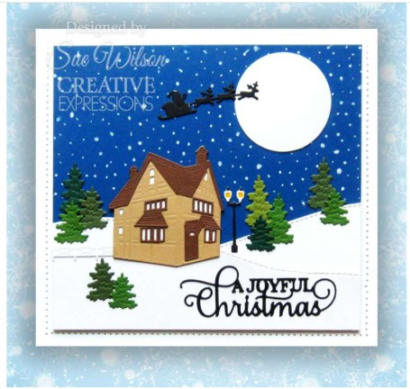 Creative Expressions- Sue Wilson- Miniature Village Collection- Corner Cottage Craft Die
