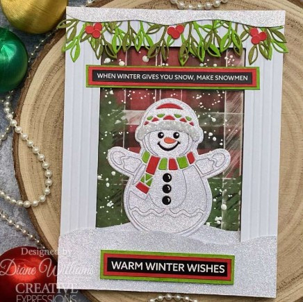 Creative Expressions- Paper Cuts Festive Collection- Snowman Craft Die