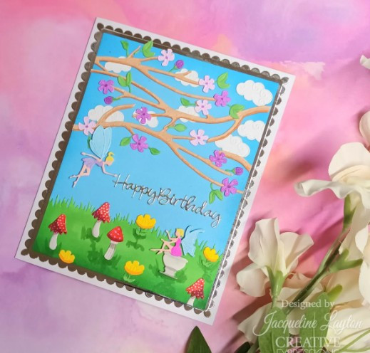 Creative Expressions- Jamie Rodgers- Fairy Village Collection- Floral Branch Craft Die