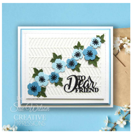 Creative Expressions- Sue Wilson- Finishing Touches Collection- Wild Roses Craft Dies 10pc