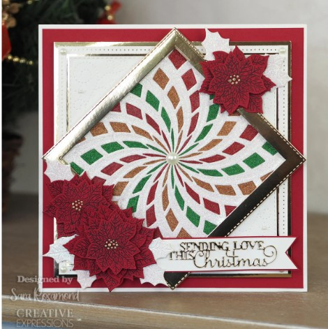 Creative Expressions- Sue Wilson- Festive Collection- Swirling Rays Background Craft Die