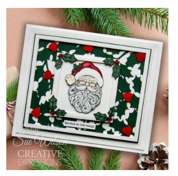 Creative Expressions- Sue Wilson- Festive Collection- Holly Floating Frame Craft Die