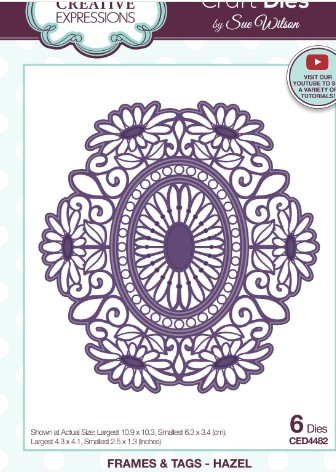 Creative Expressions- Sue Wilson- Frames & Tags Collection- Hazel Craft Die