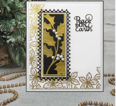 Creative Expressions- Sue Wilson- Festive Collection- Holly & Pine Floral Panels Craft Die