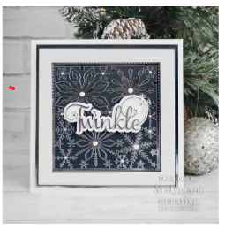 Creative Expressions- Sue Wilson- Festive Collection- Snowflake Background Craft Die