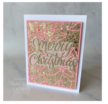 Creative Expressions- Sue Wilson- Festive Collection- Poinsettia Cover Plate Craft Die