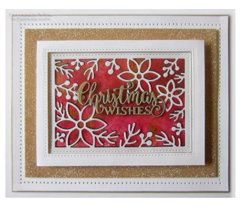 Creative Expressions- Sue Wilson- Festive Collection- Pretty Poinsettia Frame Craft Die