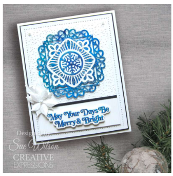 Creative Expressions- Sue Wilson-Festive Collection- Pinwheel Snowflake Craft Die