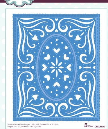 Creative Expressions- Jamie Rodgers - Pierced Collection- Oval Heart Frame Craft Die