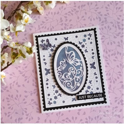 Creative Expressions- Jamie Rodgers- Butterfly & Flowers Frame Craft Die