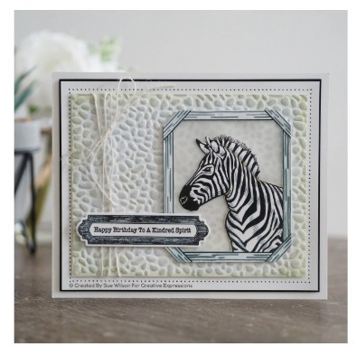 Creative Expressions- Sue Wilson- Safari Collection- Zebra Craft Die