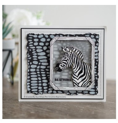 Creative Expressions- Sue Wilson- Safari Collection- Zebra Craft Die