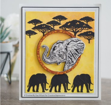 Creative Expressions- Sue Wilson- Safari Collection -Elephant Craft Die